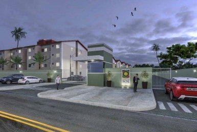 Village do Sol, apartamentos de 2 quartos, 44m, na Estrada da Maioba 45