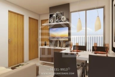 Condomínio Belleville, Ap. 2 quartos, 42m² e 48m Cohatrac V 41