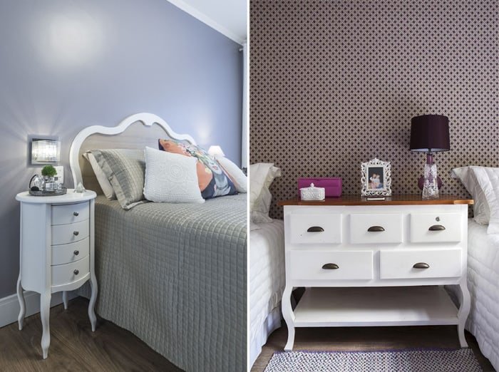 Modelos diferentes e ousados de criado-mudo para se inspirar na decoração do seu quarto 4